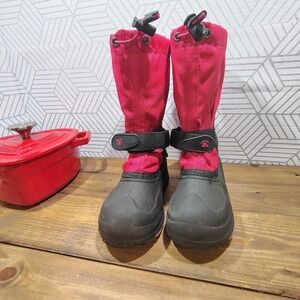 Kamik Youth Snow Boots Size 2 Pink Waterproof Insulated‎ Winter Cold Weather